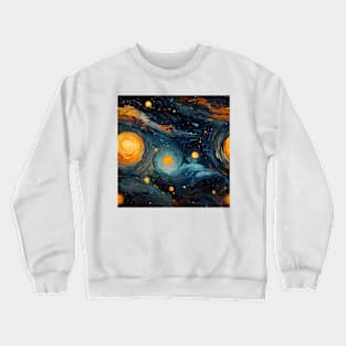 Van Gogh Starry Night Outer Space Pattern 15 Crewneck Sweatshirt